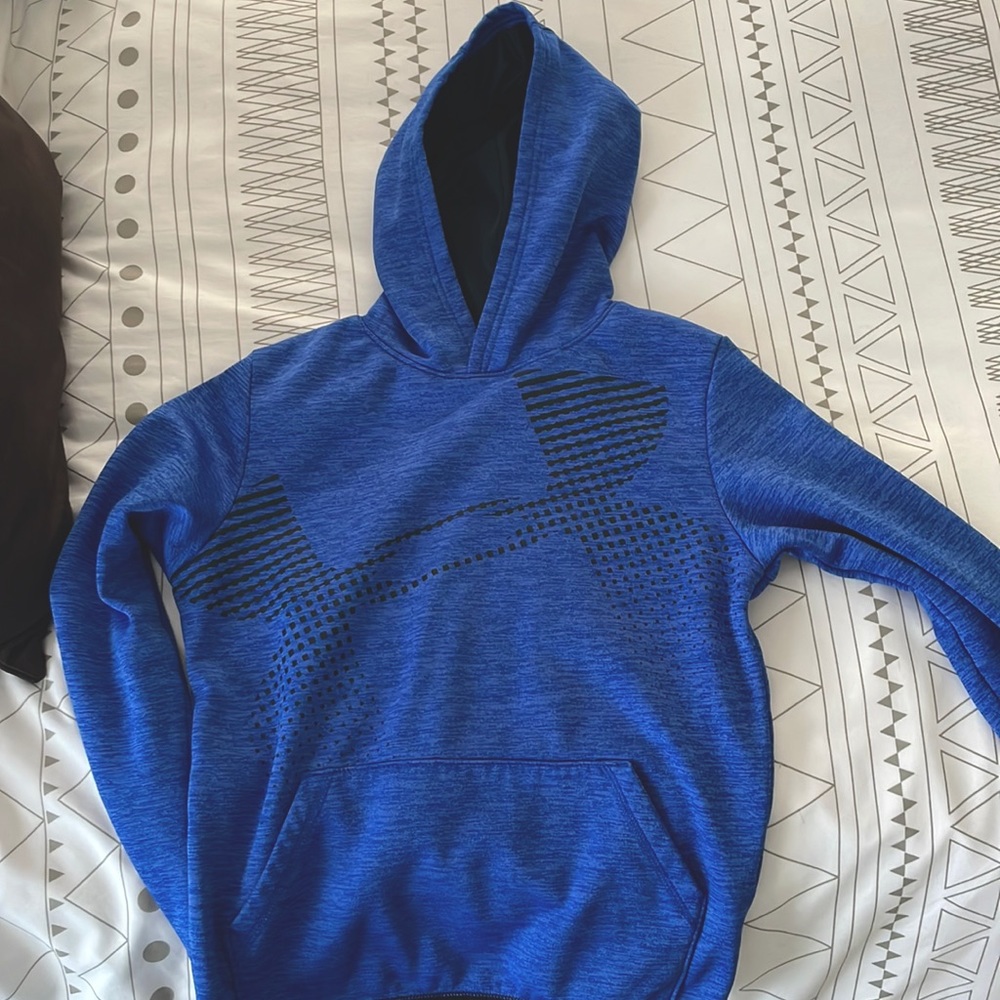 UA blue and black Under Armour boys hoodie